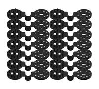 VICASKY 50pcs Black Plastic Clips for Fixing The Garden Shading Net with Strong Clamping Force and Versatile Design, Heavy Duty Shade Cloth Lock Grip for Greenhouse and Agricultural Use