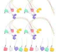 VICASKY 50pcs Boy Girl's Teeth Box Plastic Tooth Box Lost Saver Lanyard Fairy Keepsake Holder Organizer for Boys and Girls Birthday Party Favor Stuffer Goodie Bag