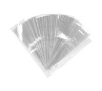 VICASKY 50PCS Clear Single Rose Sleeve Bouquet Bags, Waterproof Flower Wrapping Sleeves Rose Packaging Floral Bag for Mother's Day Florist Graduation Wedding Birthday