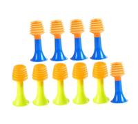 VICASKY 50Pcs Colorful Horn for Abs Material Air Pressure Musical Instruments Fun Whistle-shaped Sound Makers to Develop Early Musical Skills and Attention