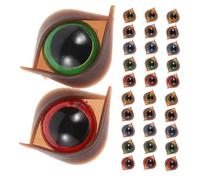 VICASKY 50pcs Double Eyelid Doll Eyes Plastic Safety Eyes with Washers for DIY Stuffed Animals Crochet Crafts and Puppet Making Versatile Crafting Accessories for Plush
