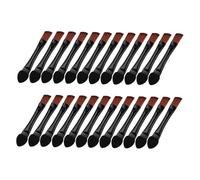 VICASKY 50pcs Dual Ended Angled Makeup Brushes for Eyebrow Shaping and Eyeshadow Blending Portable Sharp Angled Edge Brush Comb for Precise Brow Definition and Smooth Eye Shadow