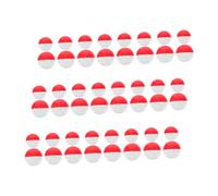 VICASKY 50pcs Empty Plastic Capsules for Vending Machines Round Balls Bulk Pack for DIY Crafts Party Favors Prize Containers Compatible with Multiple Gumball Machines Red and White Color