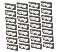 VICASKY 50pcs Heart-shaped False Eyelash Packaging Boxes Made of Paper, Lash Packaging Case That Prevents Eyelashes from Being Crushed and Keeps Them Tidy, Suitable for Daily Life