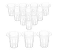 VICASKY 50pcs Hydroponic Plant Nursery Net Cups Plastic Slotted Net Pots for Indoor Outdoor Soilless Cultivation Root Control Basket for Orchids Vegetables Growing