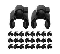VICASKY 50pcs Microphone Cable Clips for Boom Pole and Audio Cables with Compact Design and Stable Support for 25mm Diameter Mic Stands in Busy Studios and Presentations