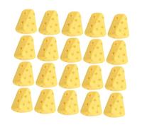 VICASKY 50Pcs Mini Artificial Cheese Cake Ornaments Simulation Dessert Props for Photography Background DIY Craft Decoration Yellow Miniature Bakery Display Models