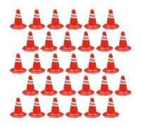 VICASKY 50Pcs Mini Traffic Cones Durable Roadblock Signs for Educational DIY Traffic Safety for Model Table Role Play