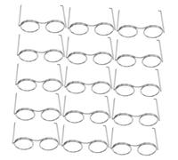 VICASKY 50pcs Miniature Doll Glasses for Crafts Wire Rim Round Sunglasses Eyewear Props for Dollhouse DIY Photo Styling and Creative Scene Accessories