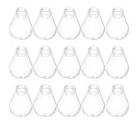 VICASKY 50pcs Plastic Light Bulb Cover for E27 Bases, Small Round Lamp Shade with Universal Compatibility and Yellowing Resistance, for Café and Party Decorations