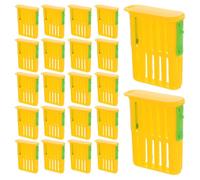 VICASKY 50pcs Plastic Queen Cage for Beekeeping Isolation and Transport, Bee Rearing Supplies Kit for Queen Rearing and Breeding, Lightweight Plastic Bee Package Cage for Beekeepers