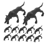 VICASKY 50pcs Realistic Police Dog Figurines Simulated Animal Ornaments for Sand Table Therapy and Role Playing Games Dog Sculpture for Imaginative Play