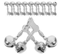 VICASKY 50pcs Stainless Steel Fishing Indicator Bait Alarms with Loud Sound and Accurate Bait Alerts Double Bell Clips for Fishing Environments