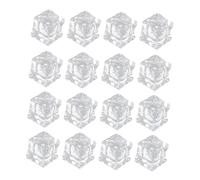 VICASKY 50pcs Transparent Acrylic Fake Ice Cubes Irregular Square Decorative Simulation Crushed Rocks for Wedding Party Photography Props and Vase Fillers