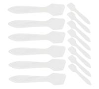 VICASKY 50pcs Transparent Plastic Makeup Spatula for Facial Cream Mask Application Comfortable Grip Cosmetic Scoop Tools for Beauty Face Care and DIY Mixing