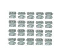 VICASKY 50PCS White Plastic Bead Clips Vertical Blind Chain Connectors for Roller Roman and Curtain Repair Replacement for Ball Chain Cord Control in Home and Office