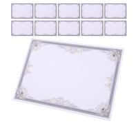 VICASKY 50sheets Award Certificate Paper Blank Academic Certificate Paper with Rounded Corners Smooth Edges for Graduation Employee Recognition Printable Vertical Horizontal Use