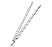VICASKY 5a Aluminum Alloy Drumsticks Silver Metal Drumsticks for Practicing Suitable for Professional Beginner Drummers