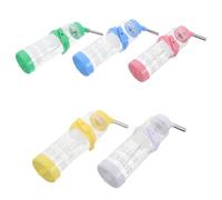 VICASKY 5Pcs 250Ml Hamster Water Bottle Set with Leakproof Hanging Dispenser for Small Animals Including Rabbit, Chinchilla, Squirrel and Guinea Pig Cage Use