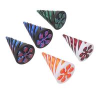 VICASKY 5pcs 3d Printed Spiral Cone for Adults, Impossible Pyramid Passthrough Kinetic, Stress Relief and Concentration Gifts for Home Office