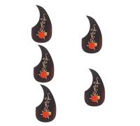 VICASKY 5pcs Acoustic Guitar Protective Plate Pickguard Scratch Plate Wood Guitar Accessory