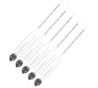 VICASKY 5pcs Alcohol Tester Hydrometer Glass Wine Accessories Lightweight Alcohol Measuring Tool Specific Gravity Hydrometer for Home Brewing and Wine Making