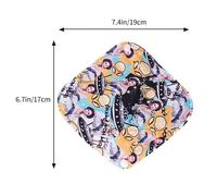 VICASKY 5pcs Bamboo Period Pads Washable Reusable Sanitary Napkins with Ultra-Soft Fabric and Charcoal Fiber for Women, Health-Conscious Washable Menstrual Pads for Daily