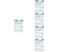 VICASKY 5pcs Bass Recorder Chords Finger Chart Recorder Practice Chord Chart for Students Flute Practicing Supplies Flute Clarinet Note Poster for Learning