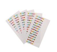 VICASKY 5pcs Beginner Guitarist Essential Fretboard Stickers Chord Chart and Finger Guide for Easy Learning