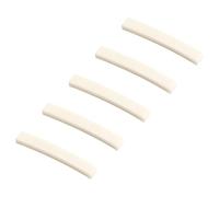 VICASKY 5pcs Bone Guitar Nuts Acoustic Guitar Bridge Nut Blanks 4x0.63x0.34cm Replacement Parts