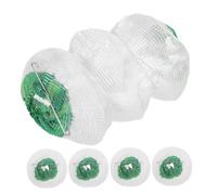 VICASKY 5pcs Camping Lantern Mantles with Polyester Mesh and Dual Iron Clips Gas Lamp Covers for Outdoor Hiking Enhanced Soft Light for Kerosene and Propane Lanterns