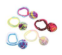 VICASKY 5pcs Cat Wool Bell Toy Ball Light Plush Teasing Indoor Funny Catnip Toys for Kitten