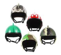 VICASKY 5pcs Chicken Helmet Pet Head Protection Funny Bird Toy Safety Headwear Mixed Colors Suitable for Poultry Indoor and Outdoor Use
