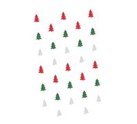 VICASKY 5pcs Christmas Tree Paper Garland Red White Green Pennant Flags Holiday Hanging Decorations Xmas Party Streamers Festive Design for Traditional Christmas Decor