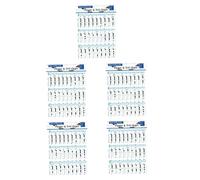 VICASKY 5pcs Clarinet Chord Chart for Beginners Useful Clarinet Note Chart Music Chord Poster