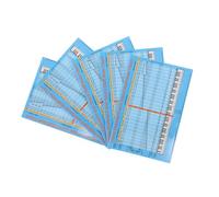 VICASKY 5pcs Color-coded Piano Scale Stickers for Beginners Removable Reusable Keyboard Note Labels with Music Notation Guides Fit Piano Supplies for Efficient Learning and Clean Removal