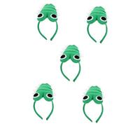 VICASKY 5pcs Cosplay Animal Headband Cartoon Hairband for Halloween Party Wear Elastic Headband Stuffed Reptile Design for Boys and Girls Animal Costume and Womens Halloween Headwear