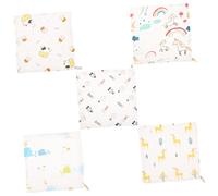 VICASKY 5pcs Cotton Drool Towels for Newborns Absorbent Saliva Bibs Soft and Safe Cotton Cloth Wipes Penguin Whale Chick