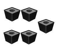 VICASKY 5pcs Cube Shaped Mic Flag Station Microphone Flag Cube for Interview Microphone Stand Pop Filter Shield for Recording