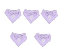VICASKY 5pcs Dog Wedding Scarf Collar Pet Neckwear for Formal Occasions Xs Purple Elegant Saliva Bandana Suitable for Dogs