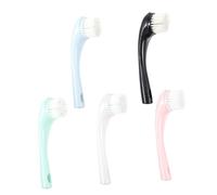 VICASKY 5pcs Facial Cleansing Brush with Soft Bristles and Ergonomic Handle Skin-friendly Lightweight Face Wash Tools for Gentle Pore Cleaning and Makeup Removal