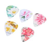 VICASKY 5pcs Floral Ukulele Picks Durable Acoustic Guitar Picks for Ukulele and Guitar Accessories Smooth Edges for Comfortable Playing Experience for Daily Use