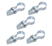 VICASKY 5pcs Galvanized Iron Fence Wire Connectors for Backyard and Ranch Use, Lightweight and Reusable Metal Pipe Couplings Easy Dismantling for Orchard Fruit Tree Protection Net