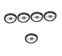 VICASKY 5pcs Guitar Sound Hole Cover Metal Lid for Acoustic Folk Guitar Soundhole Screen Insert Parts for Practice Sessions