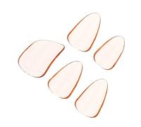 VICASKY 5pcs Guzheng Nail Clips Small Orange Protective String Instrument Practice Tools for Guzheng Beginners