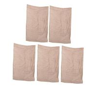 VICASKY 5pcs Jute Storage Bags Large Capacity Storage Pouches for Vegetables Grain Lightweight Beige Bags Keeps Light Out Sturdy for Daily Life