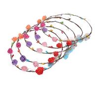 VICASKY 5Pcs LED Flower Headband for Kids Floral Crown Headdress for Festivals Parties and Weddings Colorful and Fun Accessory Random Style