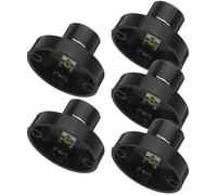 VICASKY 5pcs Light Socket Base Screw Type Lamp Holders Alloy and Bakelite Construction Easy Install for DIY Electrical Circuits Home and Commercial Lighting Accessories