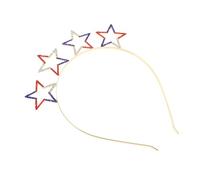 VICASKY 5pcs Lovely Pentagram-shaped Hairband for Independence Day Delicate Headwear Accents for Party and Carnival Head Decorations
