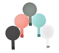 VICASKY 5PCS Metal Balloon Design Adhesive Hooks Decorative Wall Mount Hangers for Kitchen Bathroom Strong Adhesive No Trace Installation Random Colors Random Color